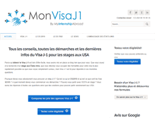 Tablet Screenshot of mon-visa-j1.fr